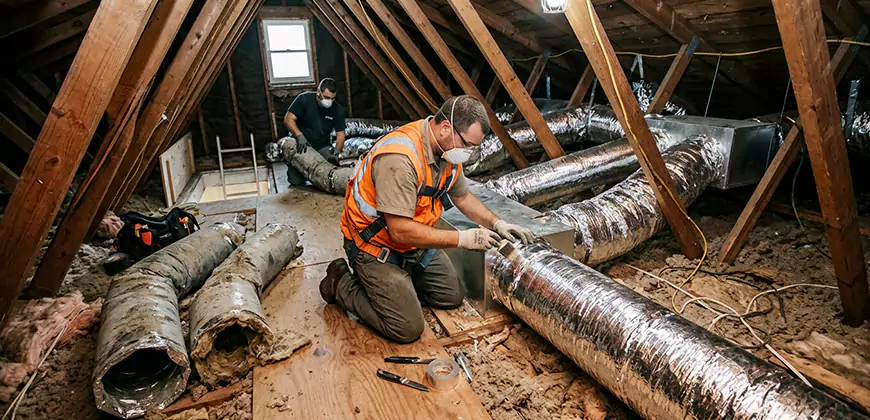 AC Duct Replacement in Mesquite