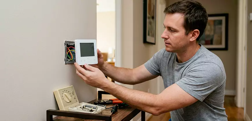 Heat Pump Thermostat Configuration in Mesquite